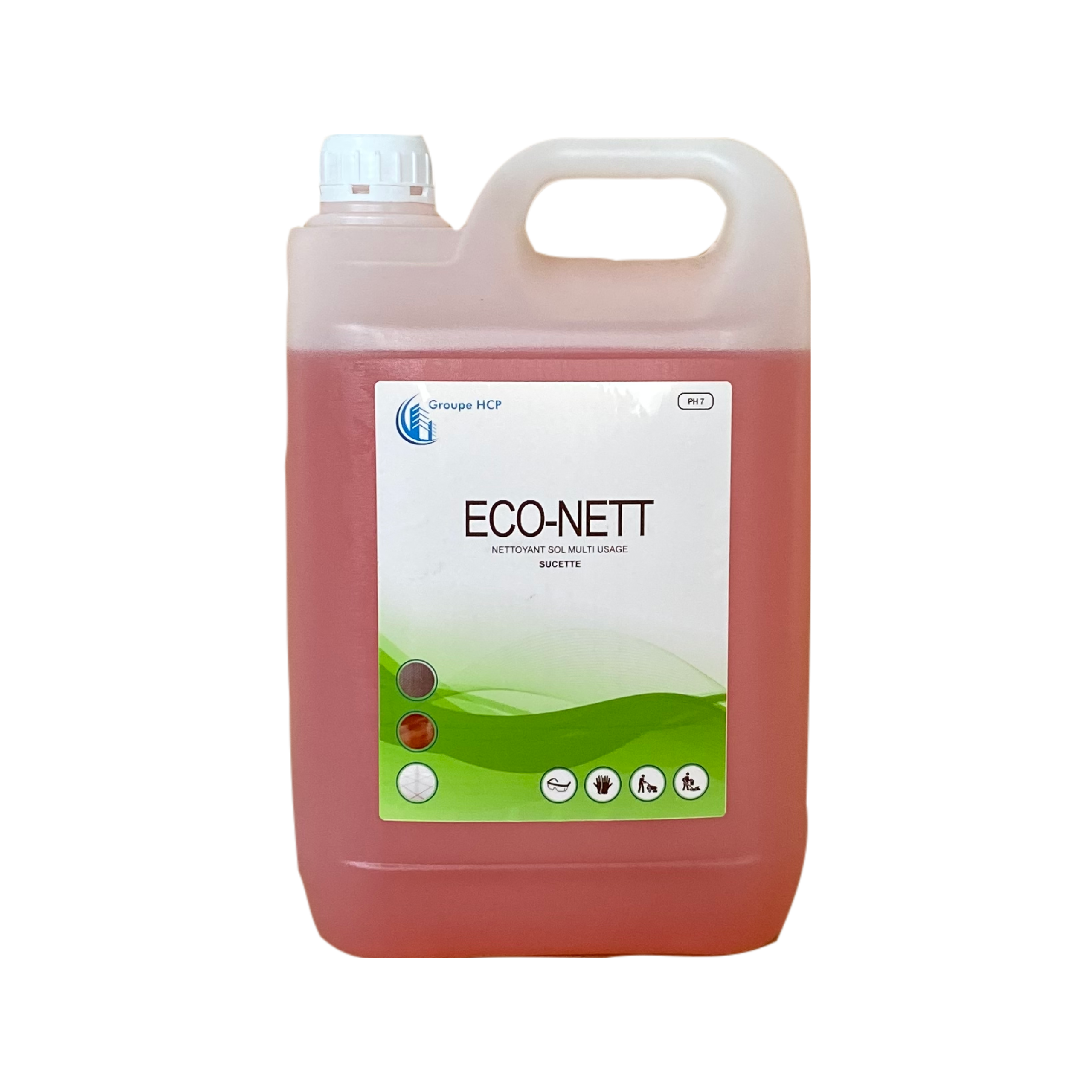 Nettoyant sol- Parfum Air frais - Eco-nett - Bidon de 5L - Groupe HCP