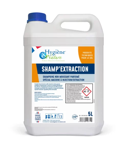 Shampoing injection extraction pour tapis 5l