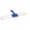Support balayage en métal - Pliable deux côtés - Frange coton - 80 cm