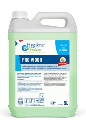 Nettoyant désinfectant puissant et parfumer pour Container Bidon de 5 L