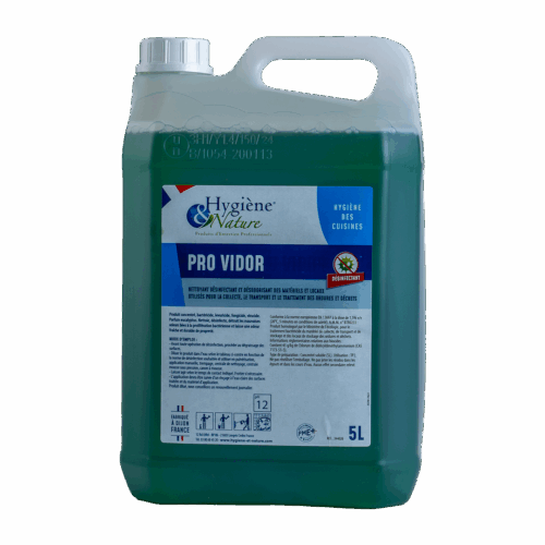 Nettoyant désinfectant puissant et parfumer pour Container Bidon de 5 L