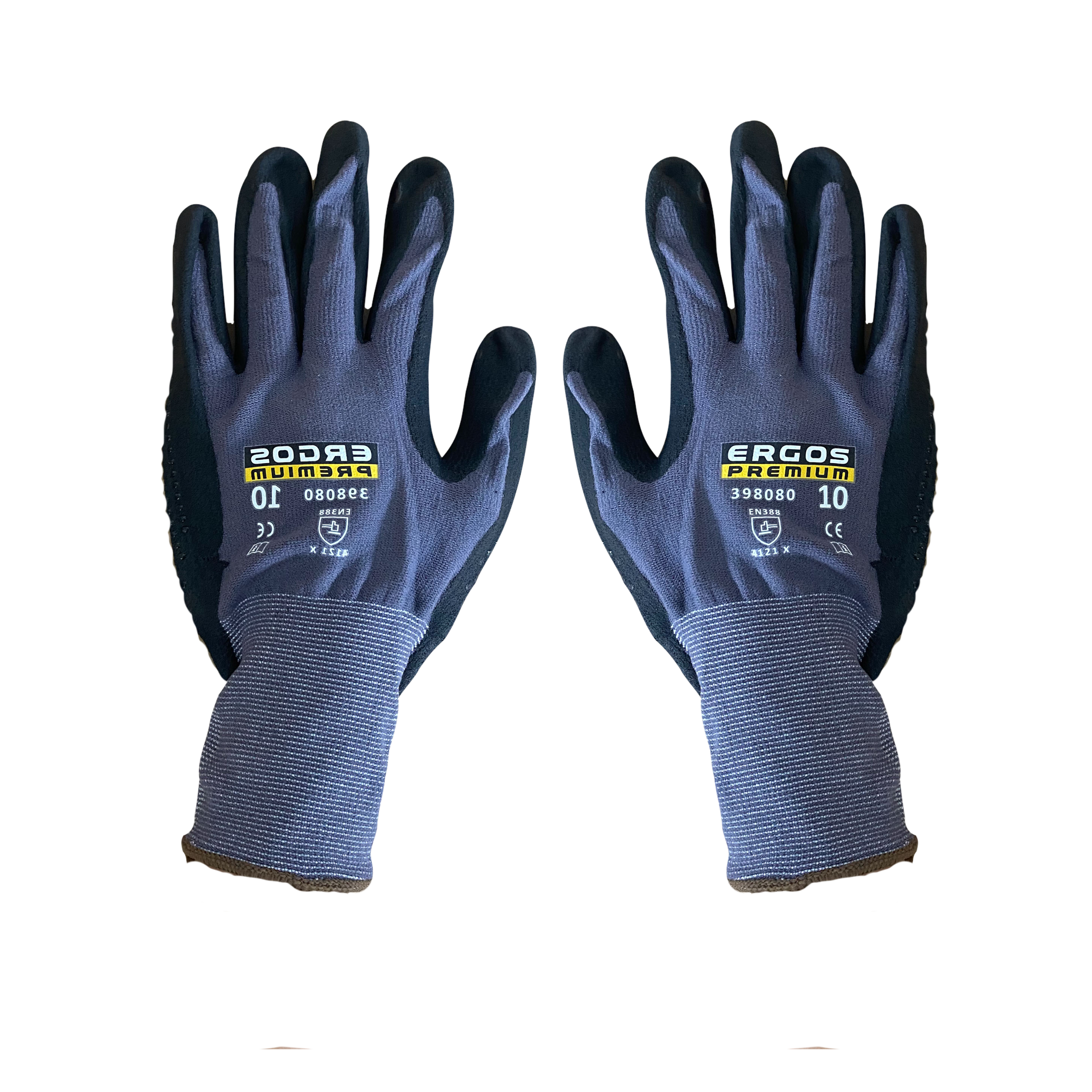 Ecd germany 12 paires de gants de travail en pu - taille 11-xxl - couleur  gris - élastique - protection usages multiples - pour mécanicien  constructeurs travail de jardin bricolage activités montage 291004035 -  Conforama