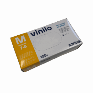 Boite de 100 Gants Vinyle Transparent Non poudrés - Taille M