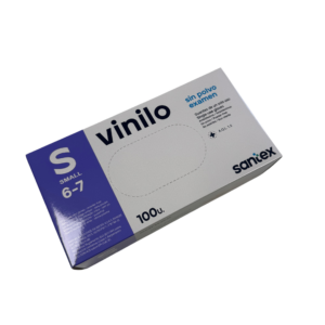 Boite de 100 Gants Vinyle Transparent Non poudrés - Taille S