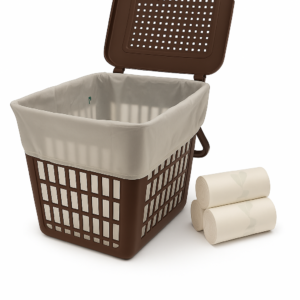 Sac poubelle 50L 700X700 25µ BIODEGRADABLE Carton de 500 sacs